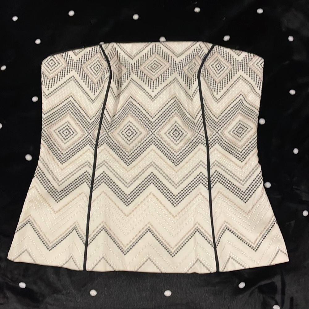 White House Black Market bustier. Labeled a size 0